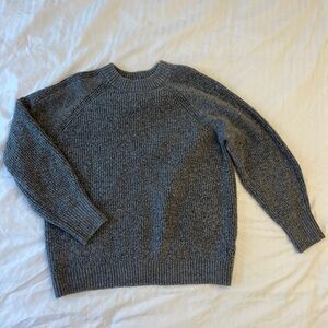 Topshop Cozy Grey Knit Crewneck Sweater